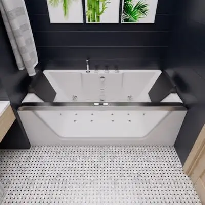 ETL Certified Whirlpool Tub with Massage and Heat Functions
