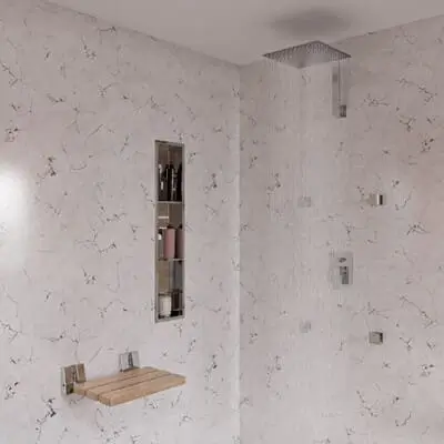 Modern Stainless Steel Bathroom Wall Niche for Shower Storage