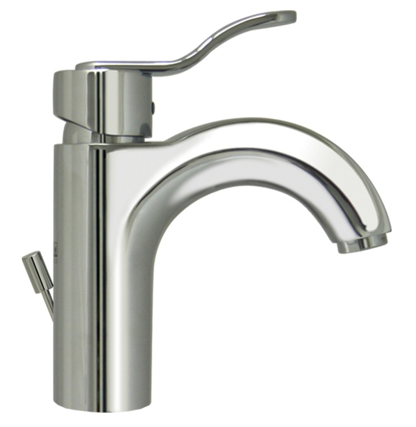 Whitehaus 3-04040 Single Hole Deck Mount Lever Modern Bathroom Faucet view 1