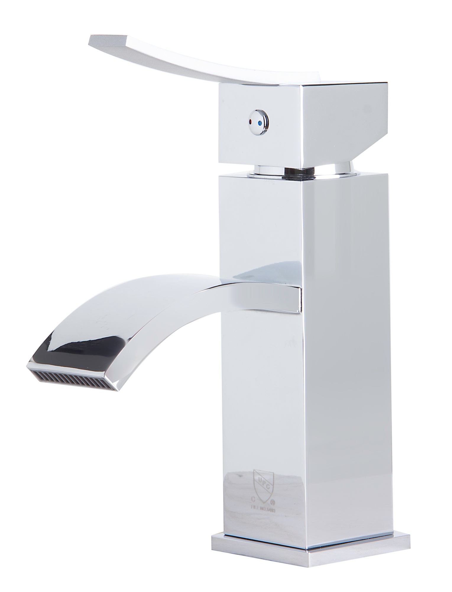 ALFI brand AB1258 Single Lever Square Bathroom Faucet Polished or Brushed view 1