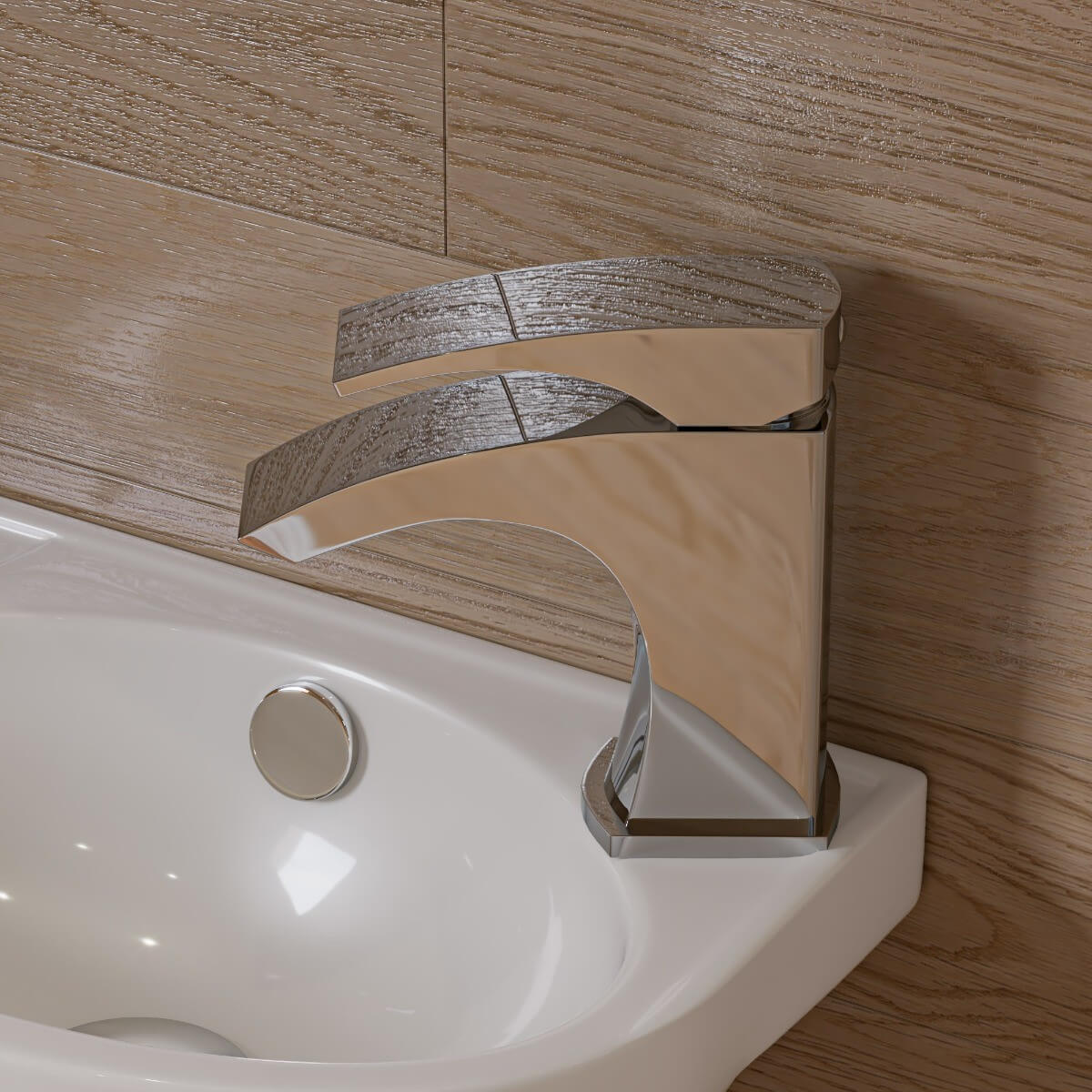 ALFI brand AB1586 Single Lever Modern Bathroom Faucet Polished or Brushed view 1