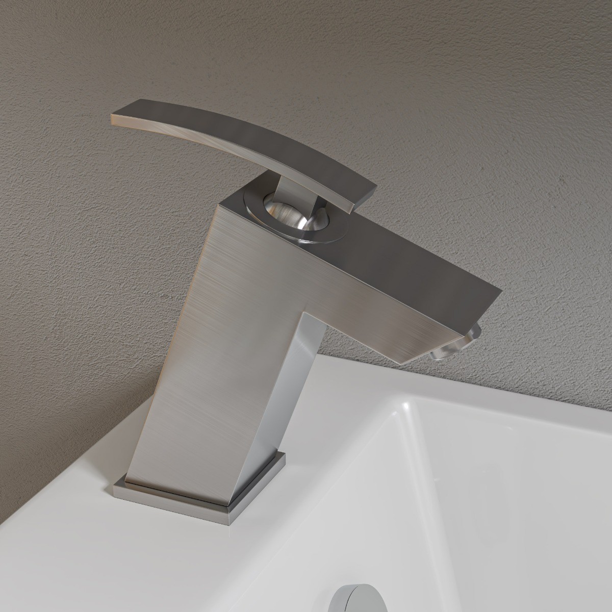 ALFI brand AB1628 Single Lever Slanted Bathroom Faucet Polished or Brushed view 1