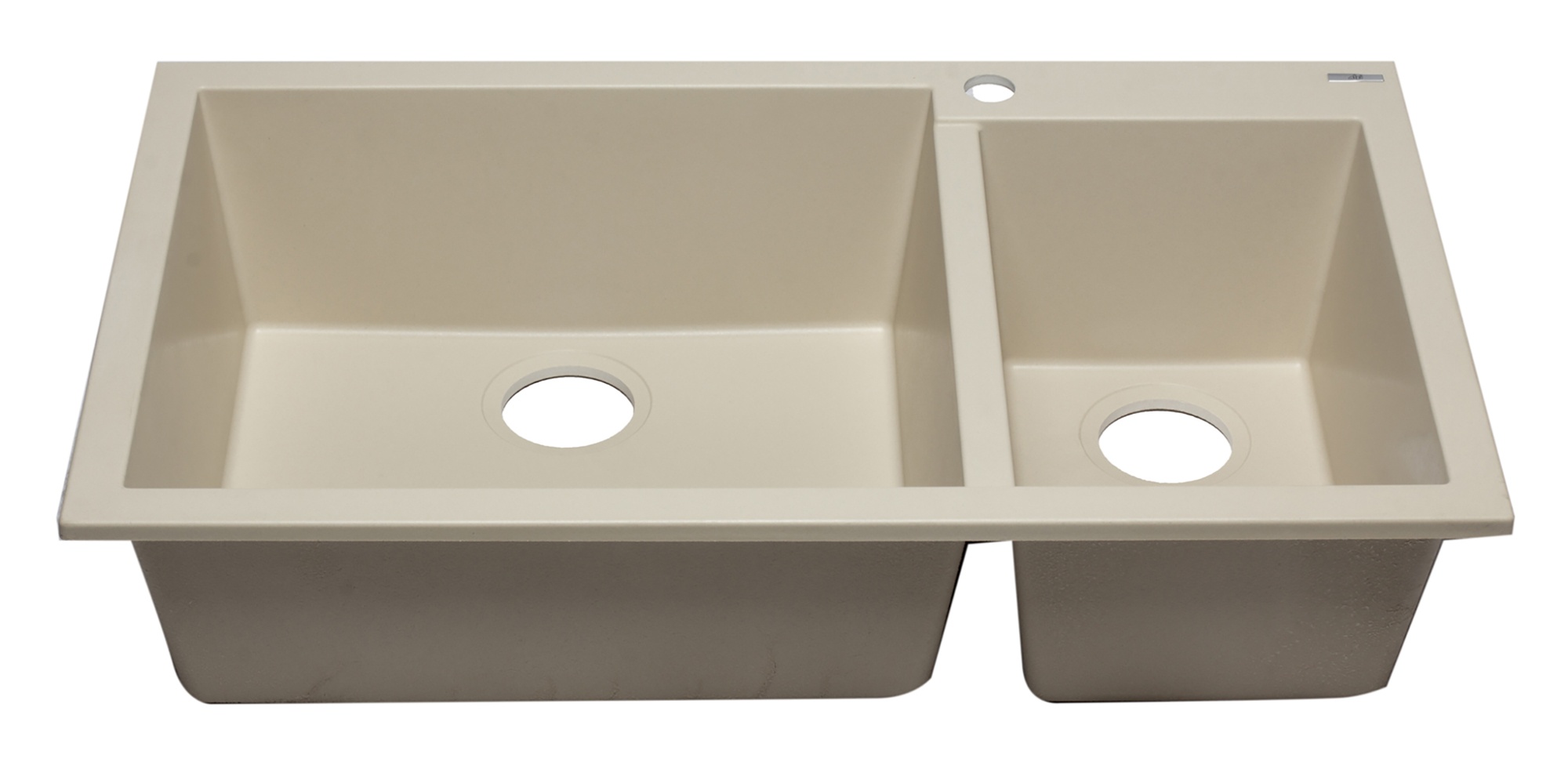 ALFI brand AB3319DI 34" Double Bowl Drop In Granite Composite Kitchen Sink view 1