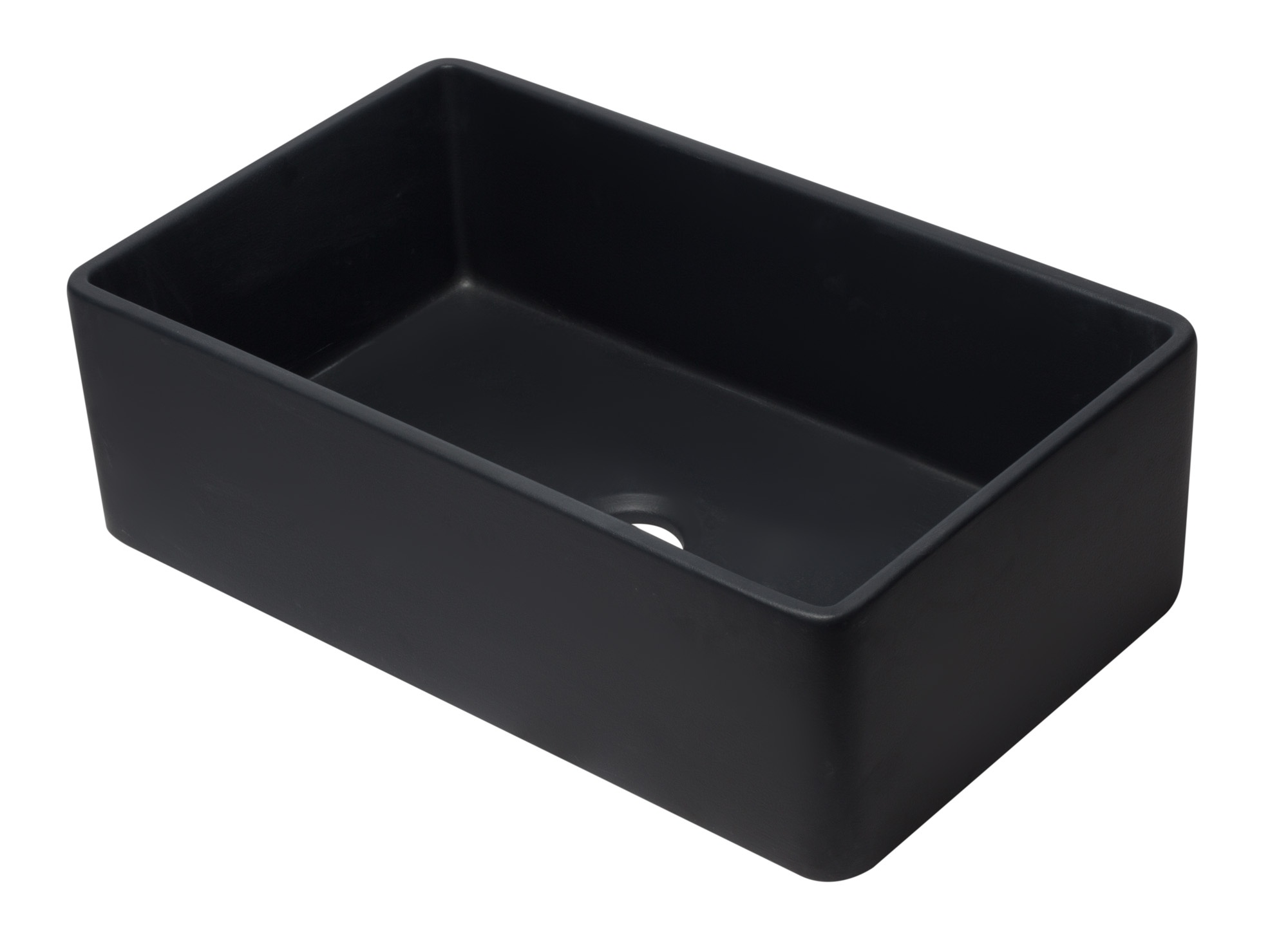 ALFI brand AB3320SB 33 inch Reversible Single Fireclay Farmhouse Kitchen Sink view 1