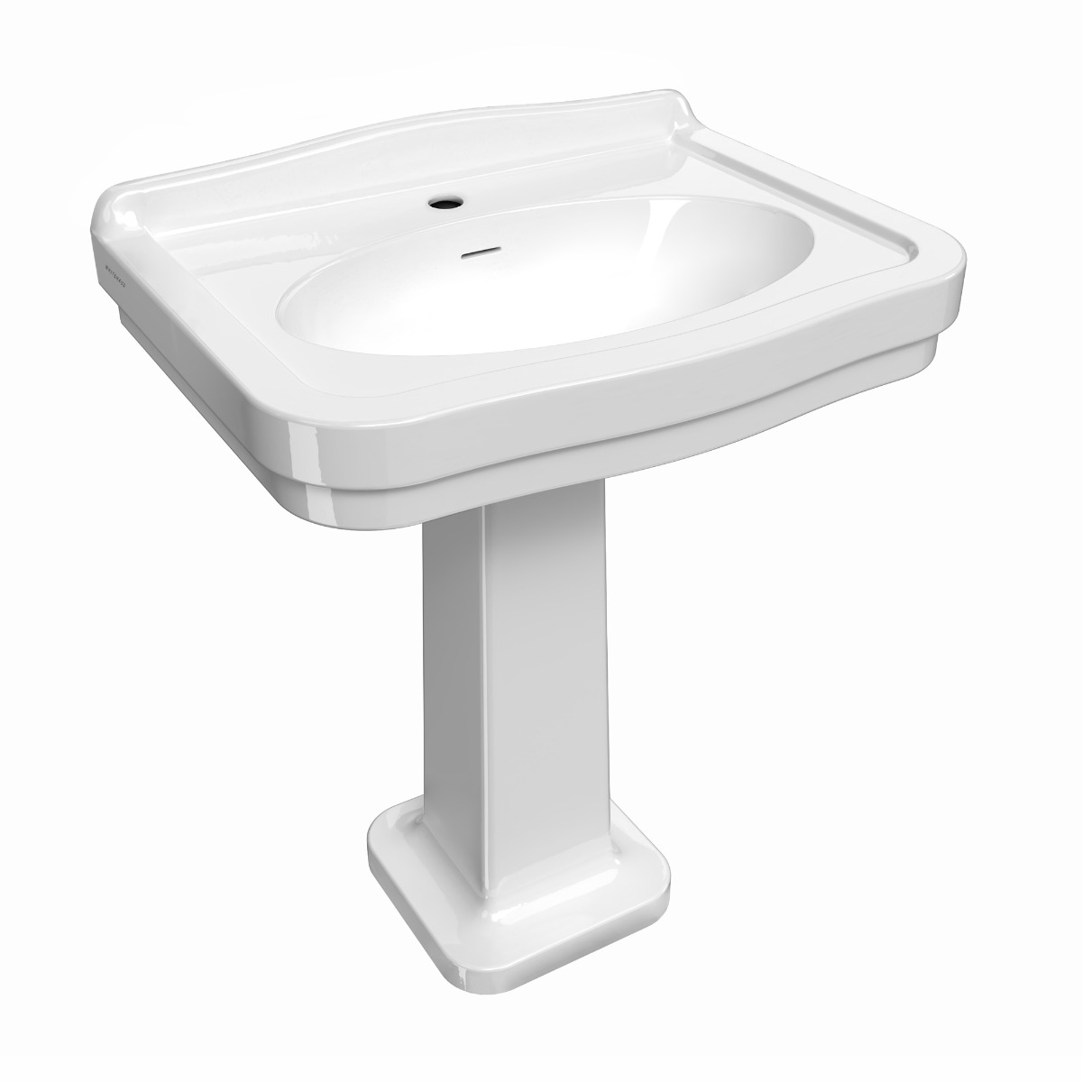 Whitehaus B-LO924-LO905 Pedestal Sink view 1