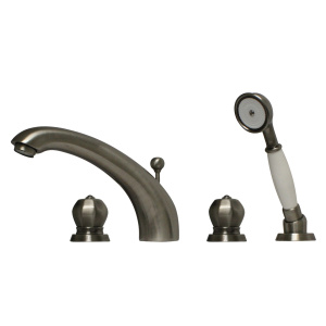 Whitehaus 614.423TF Blairhaus Deck Tub Filler with Hand Held Shower Head