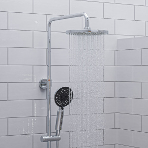 ALFI brand AB2867 Round Style Thermostatic Exposed Shower Set