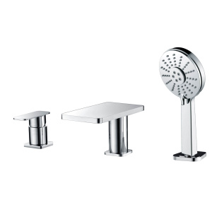 ALFI brand AB2879 Deck Mounted Tub Filler with Hand Held Showerhead