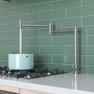 ALFI brand AB5018 Stainless Steel Retractable Pot Filler Faucet