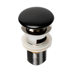 ALFI brand AB8056 Ceramic Mushroom Top Pop Up Drain for Sinks with Overflow