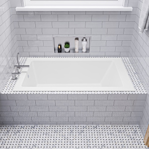 ALFI brand AB9933S White Resin Solid Surface 59 ALFI brand AB9933S White Resin Solid Surface 59