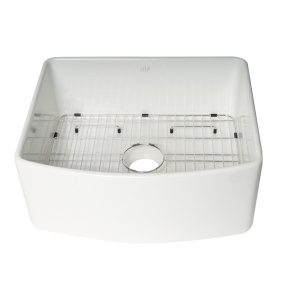 ALFI Brand ABFC2420-W White Smooth Curved Apron 24 ALFI Brand ABFC2420-W White Smooth Curved Apron 24