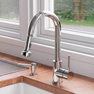 ALFI brand ABKF3262 Sensor Gooseneck Pull Down Kitchen Faucet ALFI brand ABKF3262 Sensor Gooseneck Pull Down Kitchen Faucet