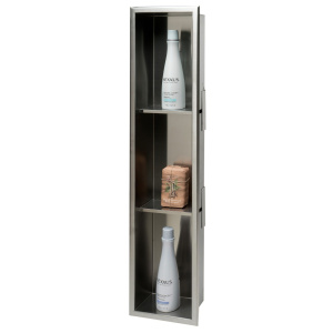 ALFI brand ABN0836 8 x 36 Vertical Triple Shelf Bath Shower Niche