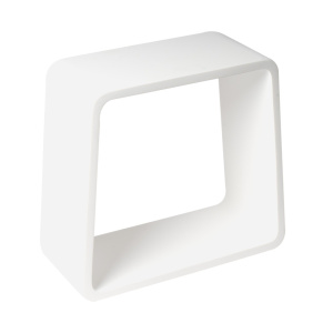 ALFI brand ABST55 White Matte Solid Surface Resin Bathroom / Shower Stool