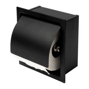 ALFI brand ABTPC77 Stainless Steel Recessed Toilet Paper Holder with Cover