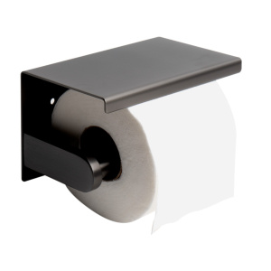 ALFI brand ABTPP66 PVD Stainless Steel Toilet Paper Holder with Shelf