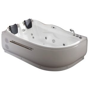 EAGO AM124ETL-R 6 ft Right Corner Acrylic White Whirlpool Bathtub for Two EAGO AM124ETL-R 6 ft Right Corner Acrylic White Whirlpool Bathtub for Two