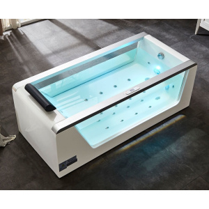 EAGO AM152ETL-6 6 ft Clear Rectangular Acrylic Whirlpool Bathtub EAGO AM152ETL-6 6 ft Clear Rectangular Acrylic Whirlpool Bathtub