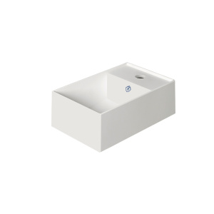 Whitehaus B-AG40 Britannia Rectangular Wall Mount Basin with Right Single Hole Drill