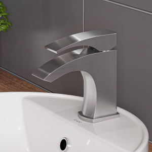 EAGO BA141 White Above Mount Porcelain Bathroom Sink Basin with Single Hole