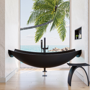 ALFI brand HammockTub2-BM Black Matte 71 ALFI brand HammockTub2-BM Black Matte 71
