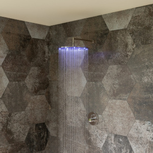 ALFI brand LED16R 16 Inch Round Multi Color LED Rain Shower Head