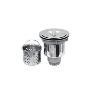 Whitehaus NRNW35A 3 1/2'' Stainless Steel Kitchen Sink Basket Strainer
