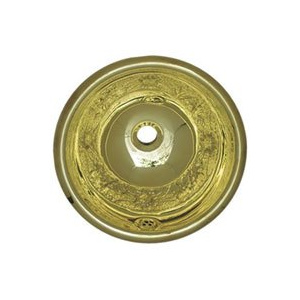 Whitehaus WH602BCF Round Polished Brass Drop In Bathroom Basin Sink