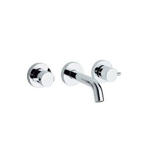 Whitehaus WHLX78208 Widespread Wall Mount 3 Holes Lavatory Bathroom Faucet