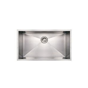 Whitehaus WHNCM3219 Stainless Steel 32'' Single Undermount Kitchen Sink