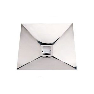 Whitehaus WHNCMB002 Stainless Steel Square Wall Mount Bathroom Basin Sink