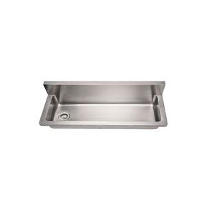 Whitehaus WHNCMB4413 Stainless Steel 44'' Single Bowl Utility Kitchen Sink