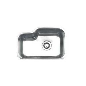 Whitehaus WHNU1913 Stainless Steel 22'' Undermount Single Bowl Kitchen Sink