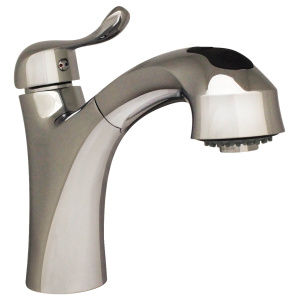 Whitehaus WH2070952 Single Hole Faucet With Pull Out Spray