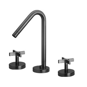 Whitehaus WH832148-BN Metrohaus Lavatory Widespread Faucet with Pop-up Waste