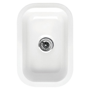 Whitehaus WHE1218 Small Rectangular Single Bowl Fireclay Sink