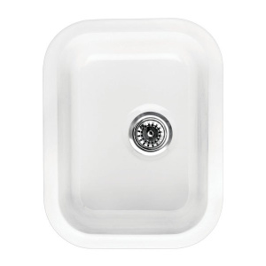 Whitehaus WHE1418 Rectangular Single Bowl Fireclay Sink
