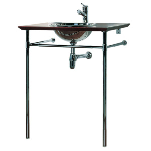 Whitehaus WHEET New Generation Exotic Bubinga Counter Top With Mahogany Finish