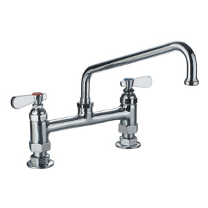 Whitehaus WHFS9813-12-C Heavy Duty Utility Bridge Faucet with Lever Handles