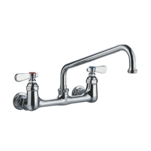 Whitehaus WHFS9814-12-C Wall Mount Faucet with an Extended Swivel Spout