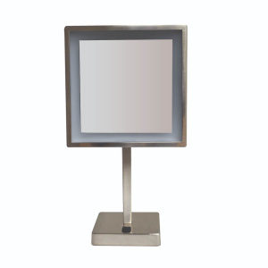Whitehaus WHMR295 Square Freestanding Led 5X Magnified Mirror