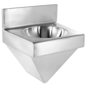 Whitehaus WHNCB1815 Stainless Steel Noah'S Commerical Wall Mounted Commerical Wash Basin
