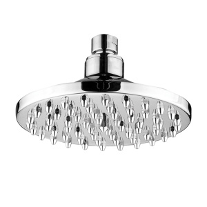 Whitehaus WHOSA10-6 Chrome Brushed Round Bathroom Lavatory Rain Showerhead