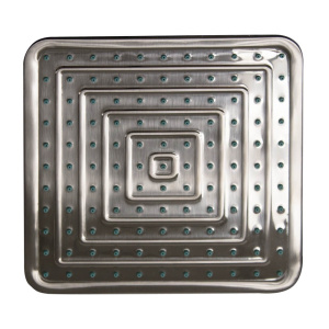 Whitehaus WHOSA28SQ-8 8'' Square Bathroom Rain Showerhead with Rubber Tips 