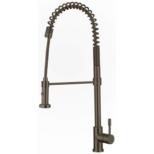 Whitehaus WHS1634-SK Waterhaus Commercial Single-Hole Faucet with Flexible Pull-Down Spray Head