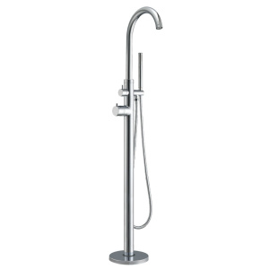 Whitehaus WHT7369S-C Freestanding Single Lever Tub Filler With Hand Held