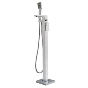 Whitehaus WHT8868S-C Freestanding Single Lever Tub Filler With Hand Held