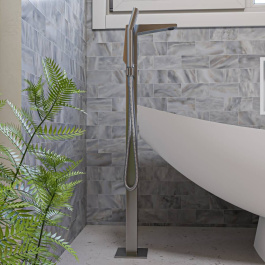 ALFI brand AB2475 Single Hole Floor Mounted Tub Filler view 2