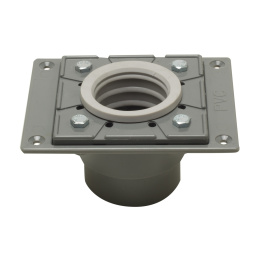 ALFI brand ABDB55 PVC Shower Drain Base with Rubber Fitting view 2